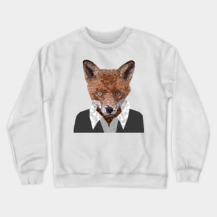 Fox in a Suit Crewneck Sweatshirt